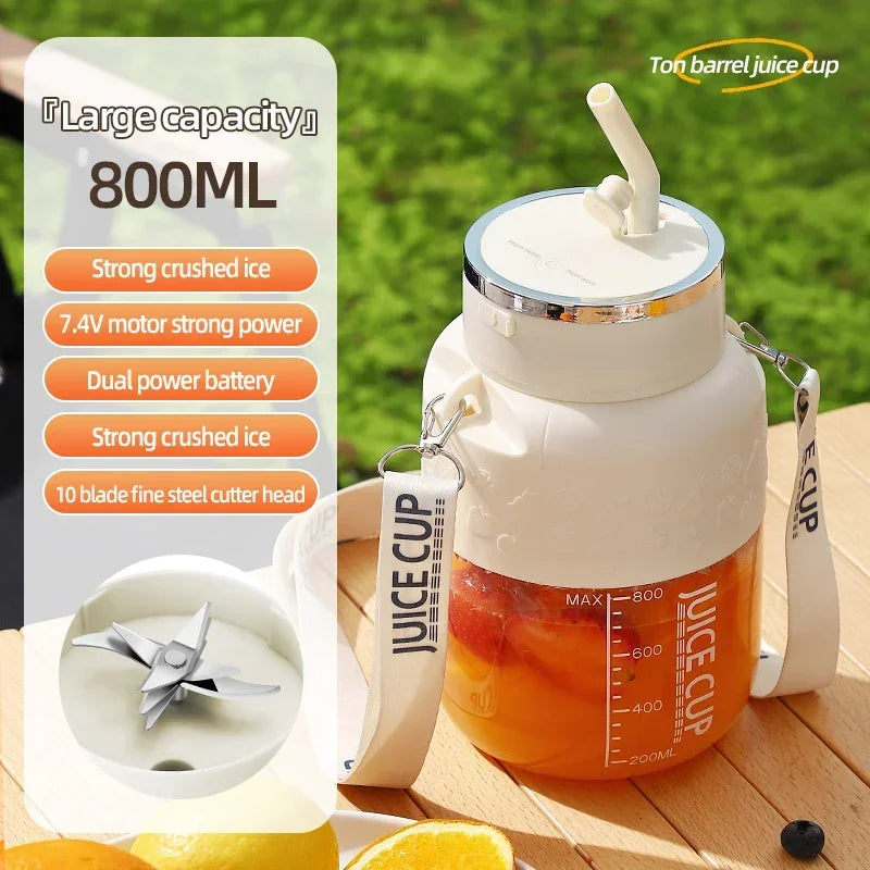 Wireless Portable Juicing Bucket Electric 800ml
