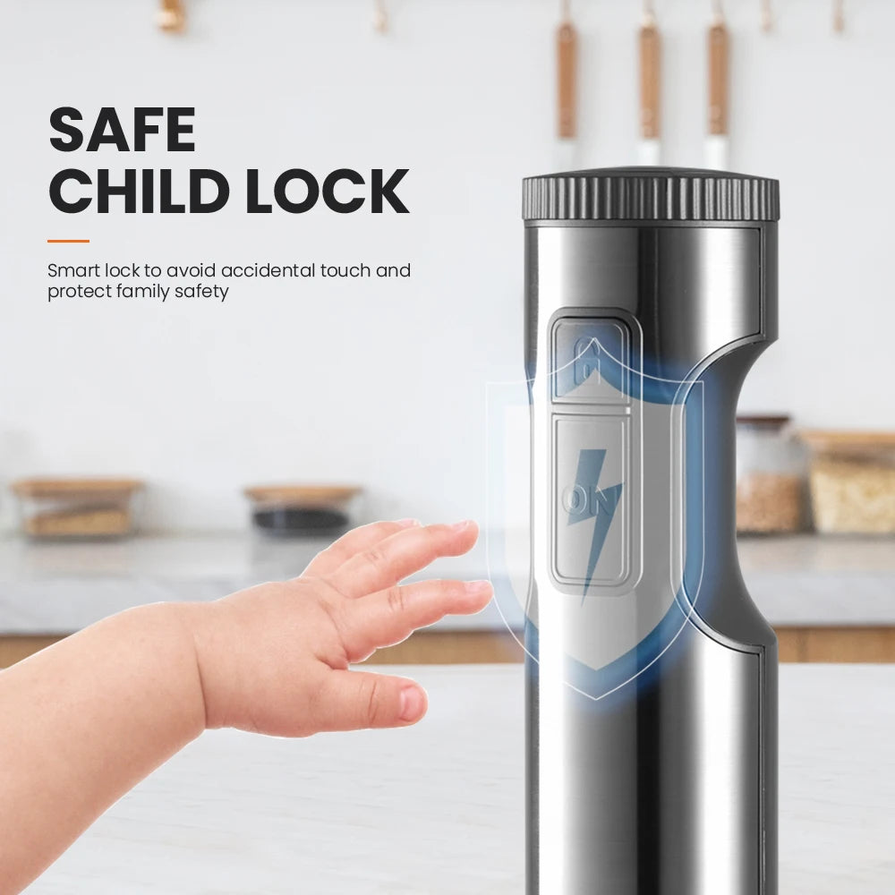 Hand Immersion Blender 1000W Powerful 4-in-1