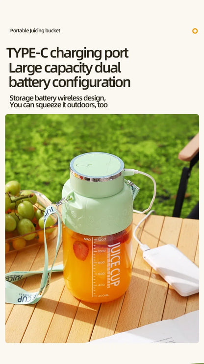 Wireless Portable Juicing Bucket Electric 800ml
