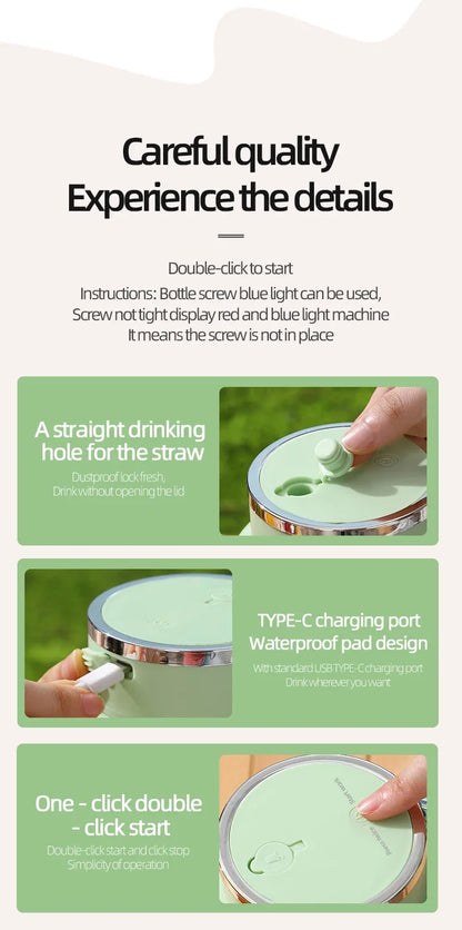 Wireless Portable Juicing Bucket Electric 800ml