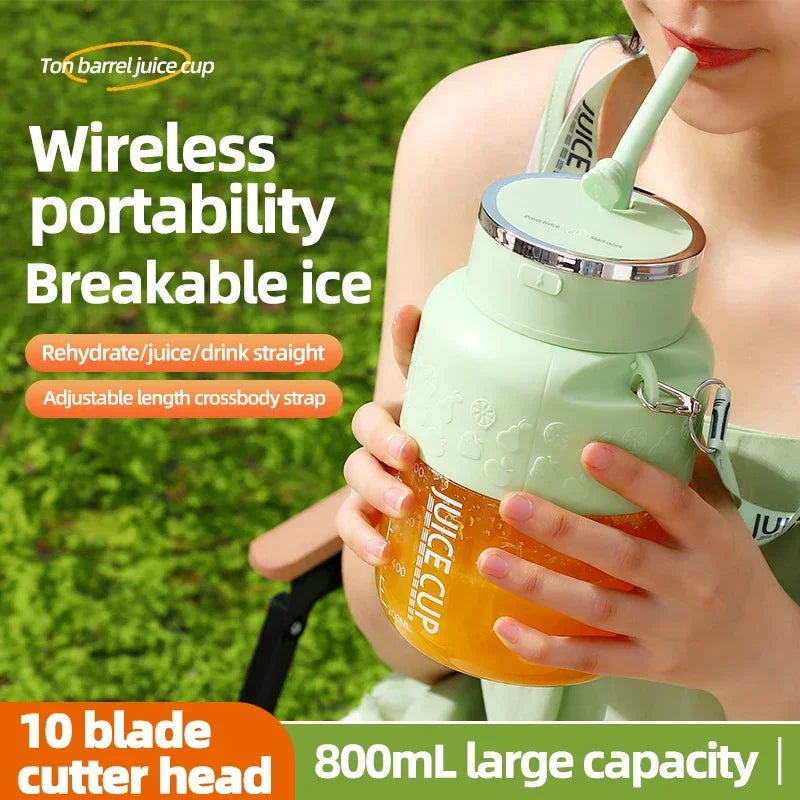 Wireless Portable Juicing Bucket Electric 800ml
