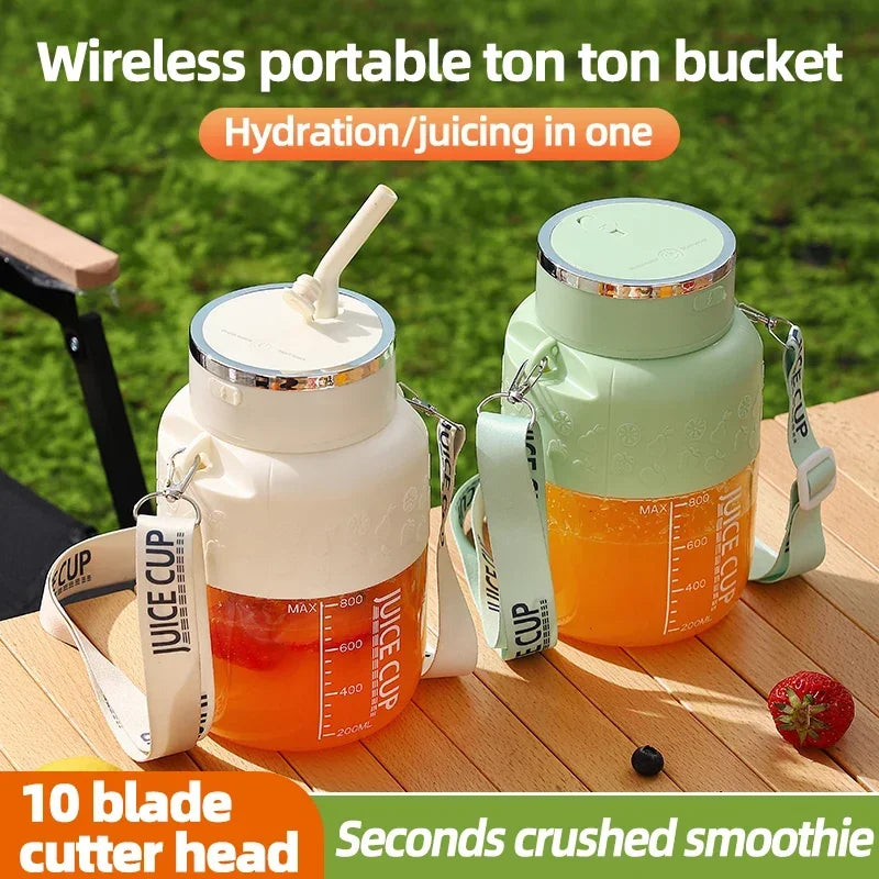 Wireless Portable Juicing Bucket Electric 800ml