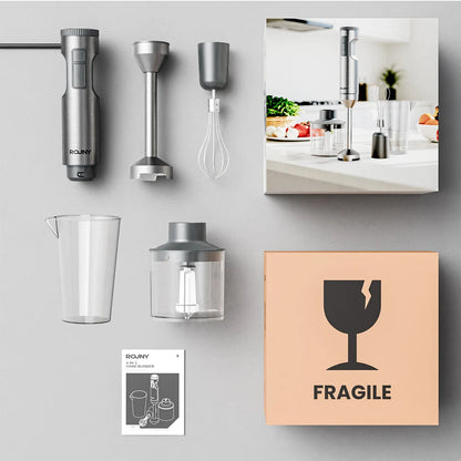 Hand Immersion Blender 1000W Powerful 4-in-1