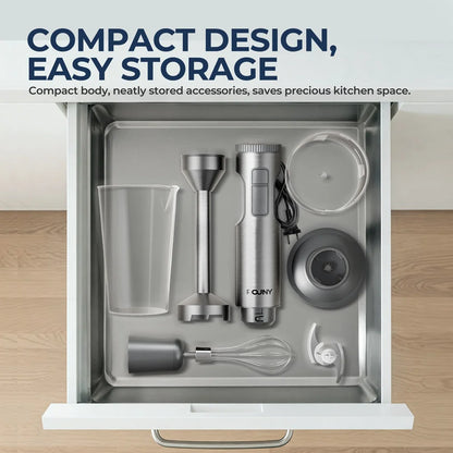 Hand Immersion Blender 1000W Powerful 4-in-1