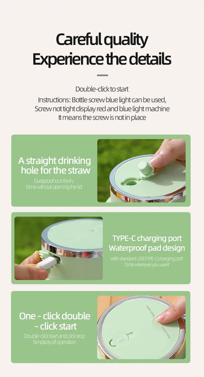 Wireless Portable Juicing Bucket Electric 800ml