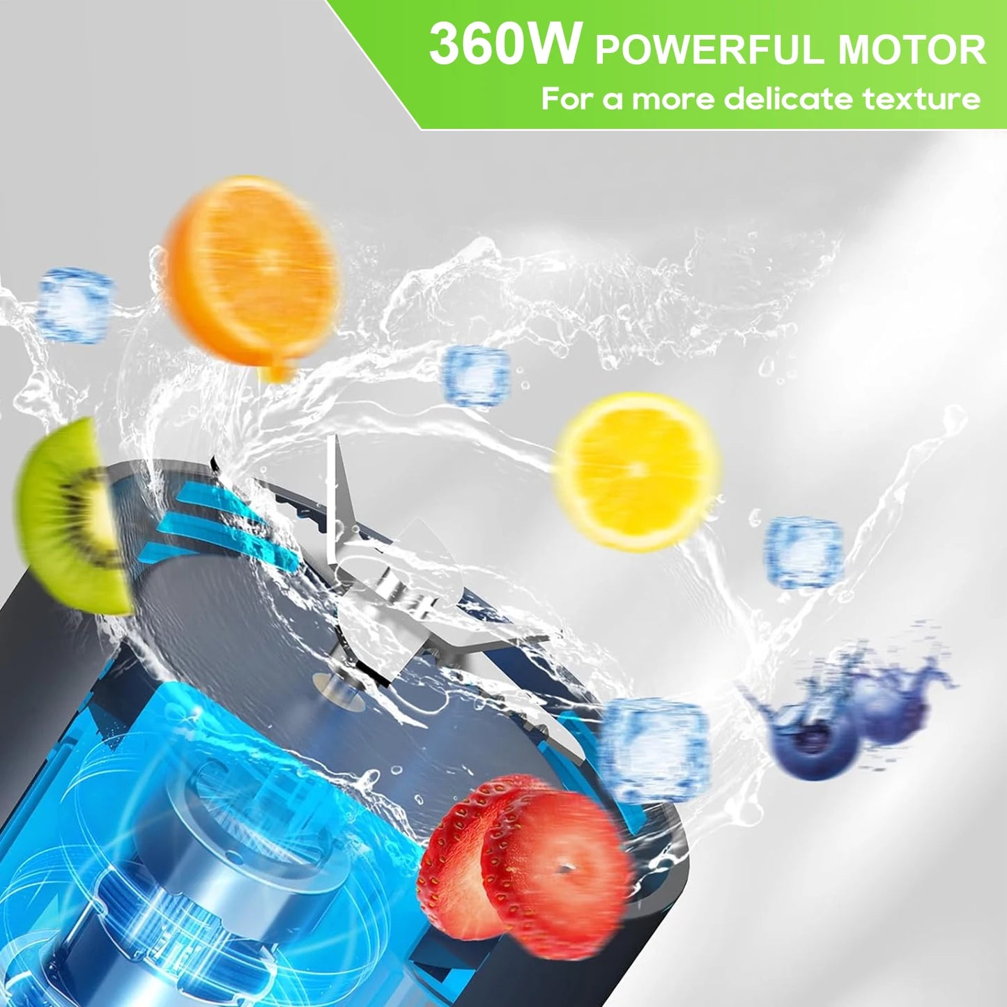 Electric Portable Juicer Fresh Fruit Mixer 700ML