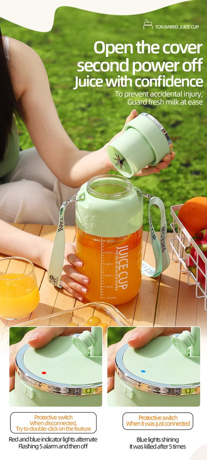 Wireless Portable Juicing Bucket Electric 800ml