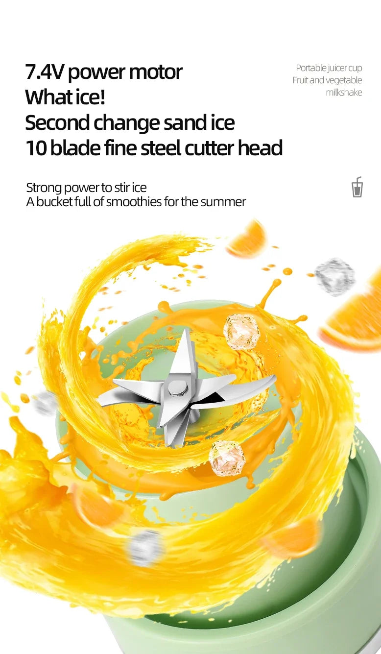 Wireless Portable Juicing Bucket Electric 800ml