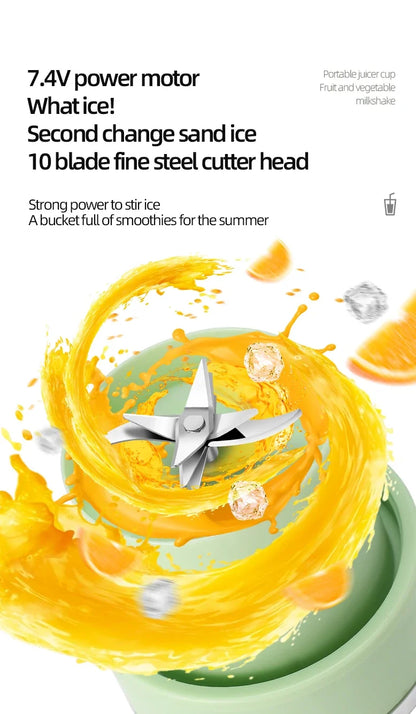 Wireless Portable Juicing Bucket Electric 800ml